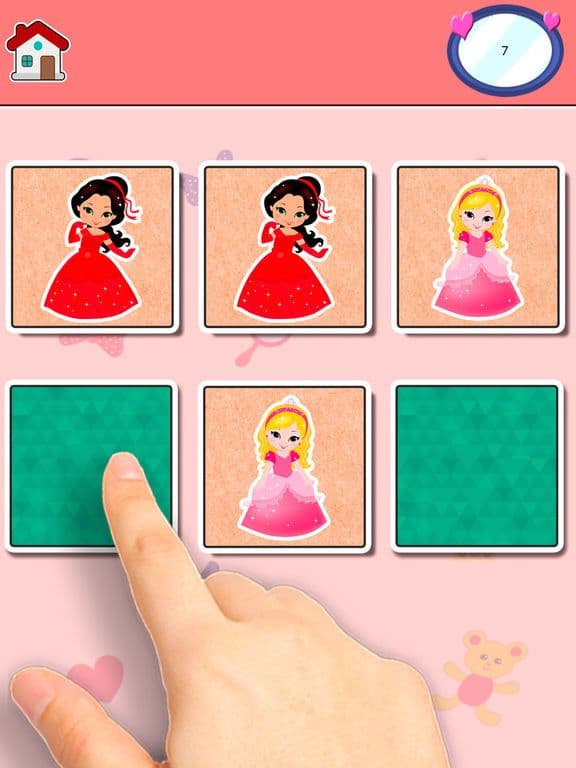 Princesses Find the Pairs Learning Game for 3 – 5 screenshot 4