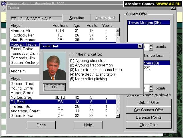 Baseball Mogul 2002 screenshot 4