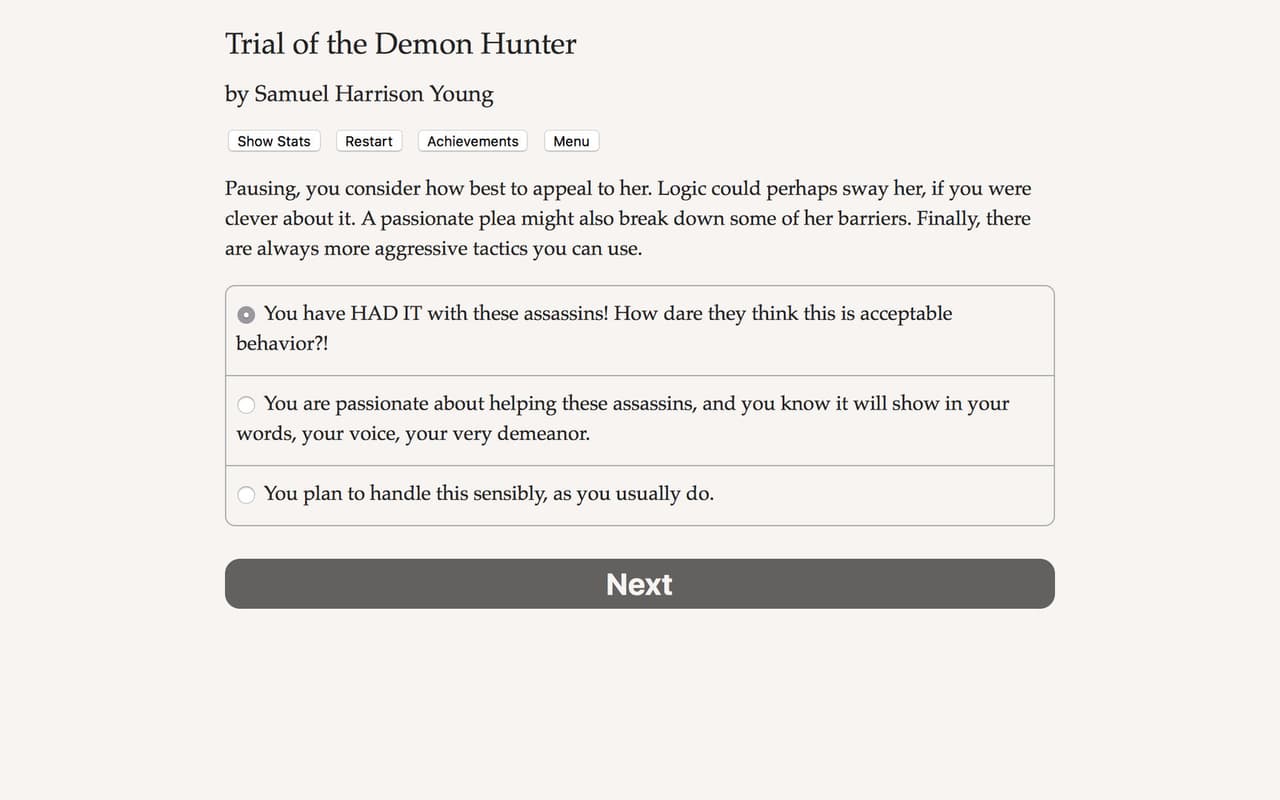 Trial of the Demon Hunter