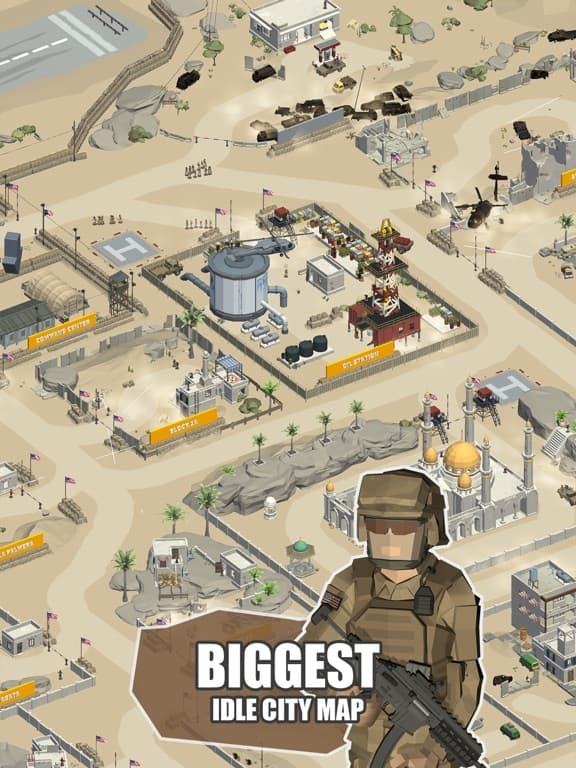 Idle Warzone 3d: Military Game screenshot 2