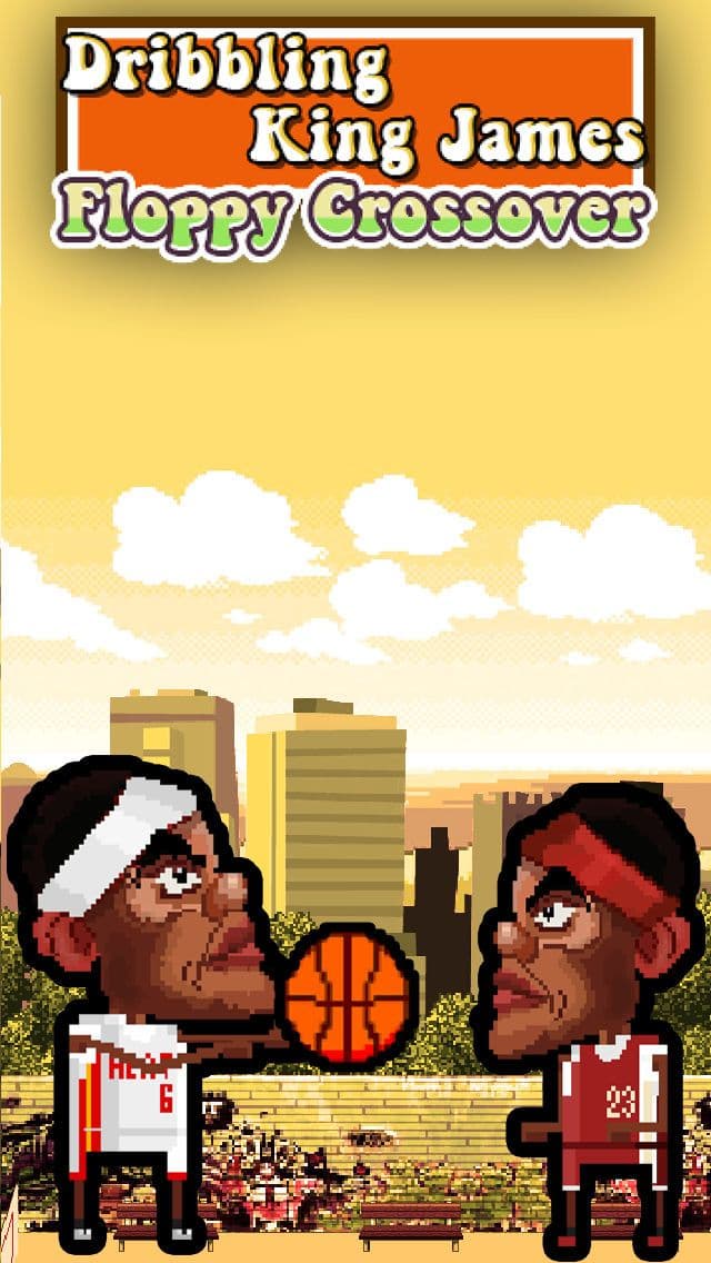 Dribbling King James in: Floppy Crossover Basket-Ball Champion Win screenshot 2