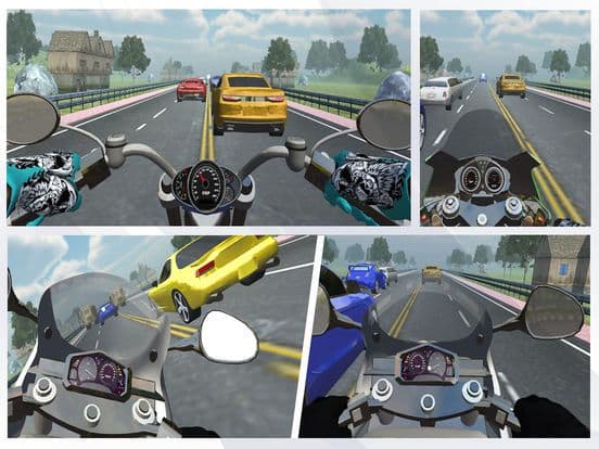 Real Bike Traffic Rider Virtual Reality Glasses screenshot 4