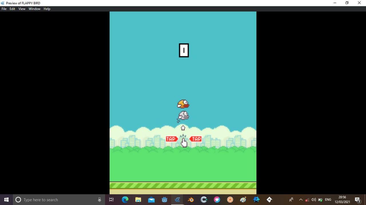 flappy bird (itch) (Arduino kid) screenshot 2