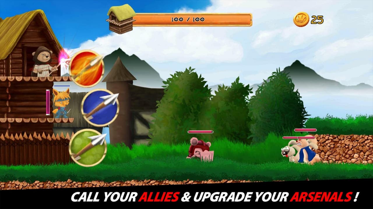 Bunnies Begone! - Archery Battle Defense screenshot 2