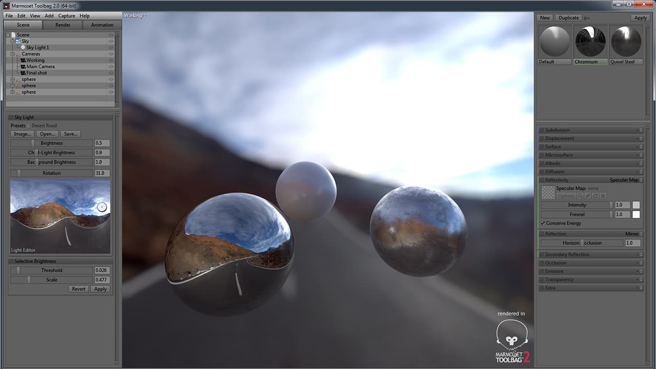 Marmoset Toolbag 2 screenshot 3