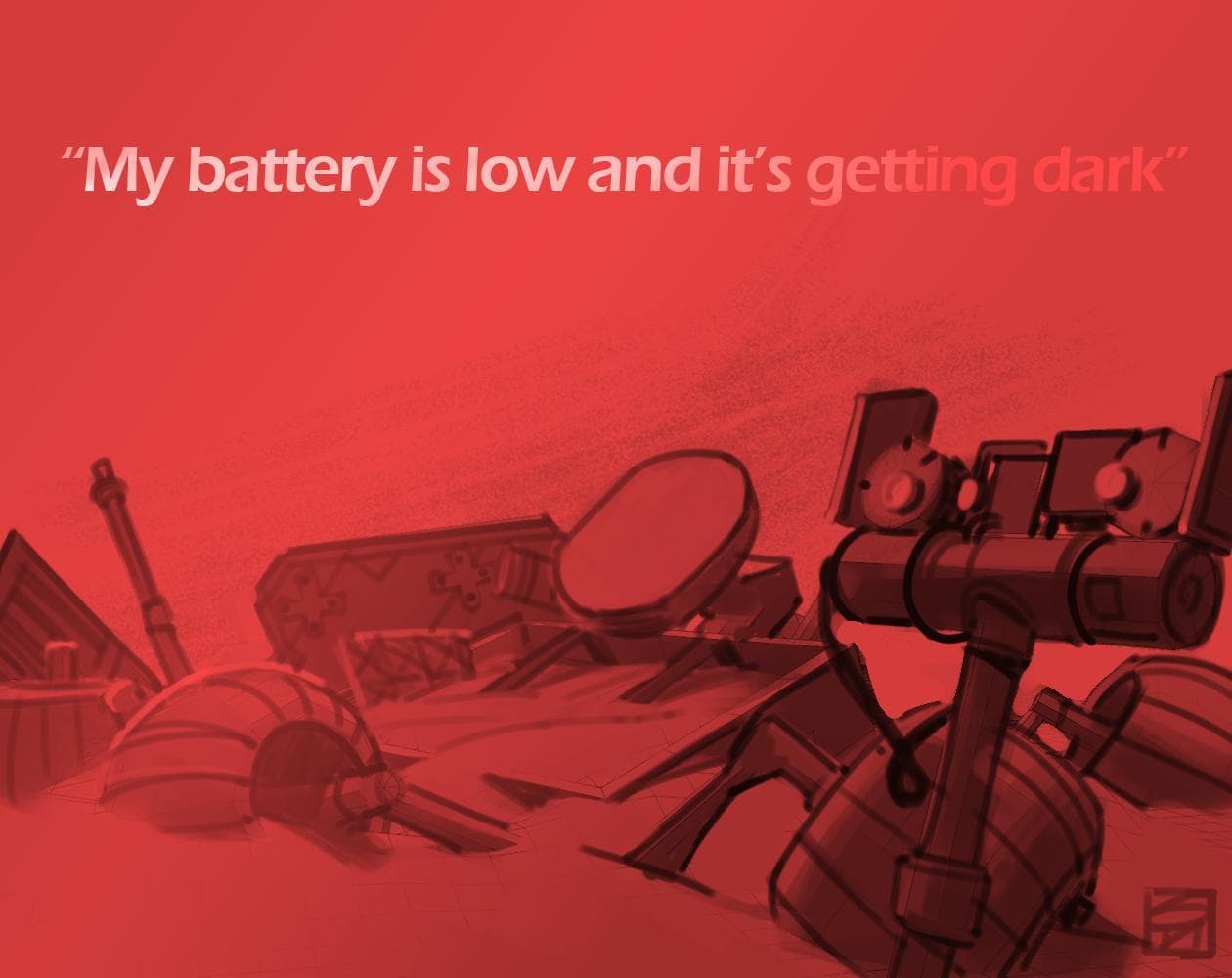 my battery is low and its getting dark