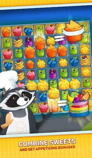Match - 3 Family Cake Cafe screenshot 5