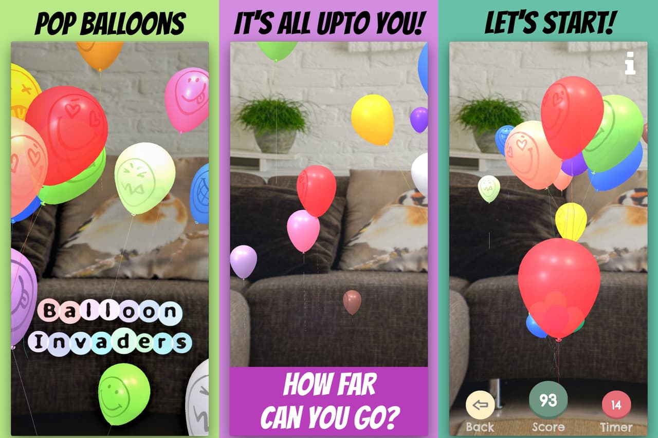 Balloon Invaders AR - Pop Balloons In Your Room 🎈 screenshot 3