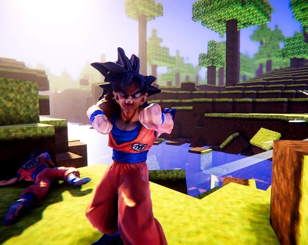 Destroying Minecraft with a Kamehameha