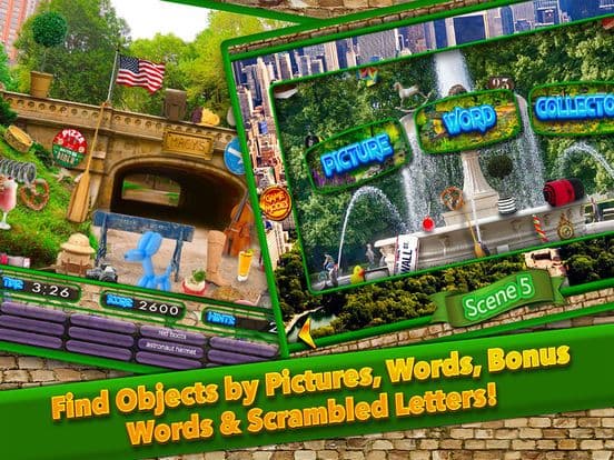 Hidden Objects Central Park New York City Gardens screenshot 5