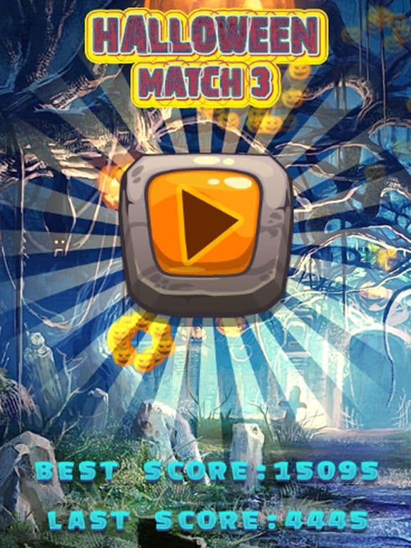 Halloween Monster Match 3 Games Puzzle screenshot 2