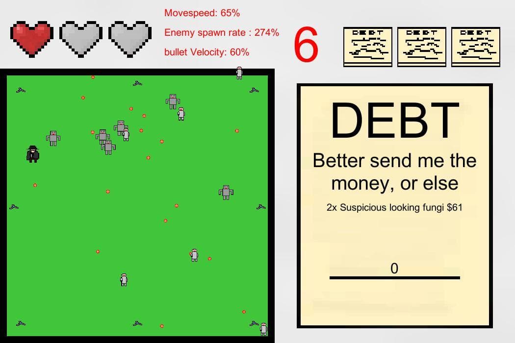 Ludum Dare 40- Debt crisis