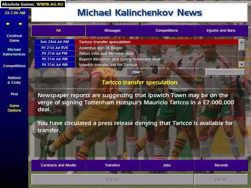 Championship Manager Season 00/01 screenshot 6