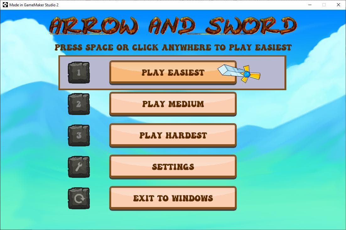 Arrow & Sword - Accessible Game - Simple Control System screenshot 5