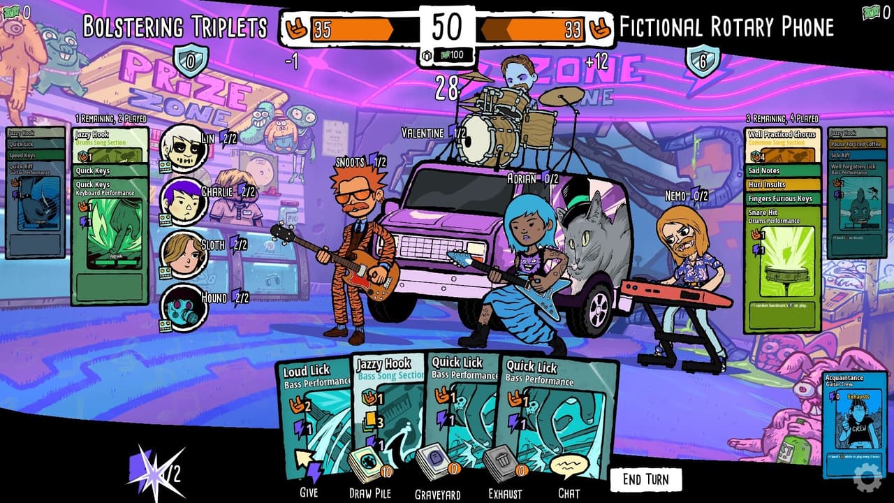 Battle Bands: Rock & Roll Deckbuilder screenshot 2