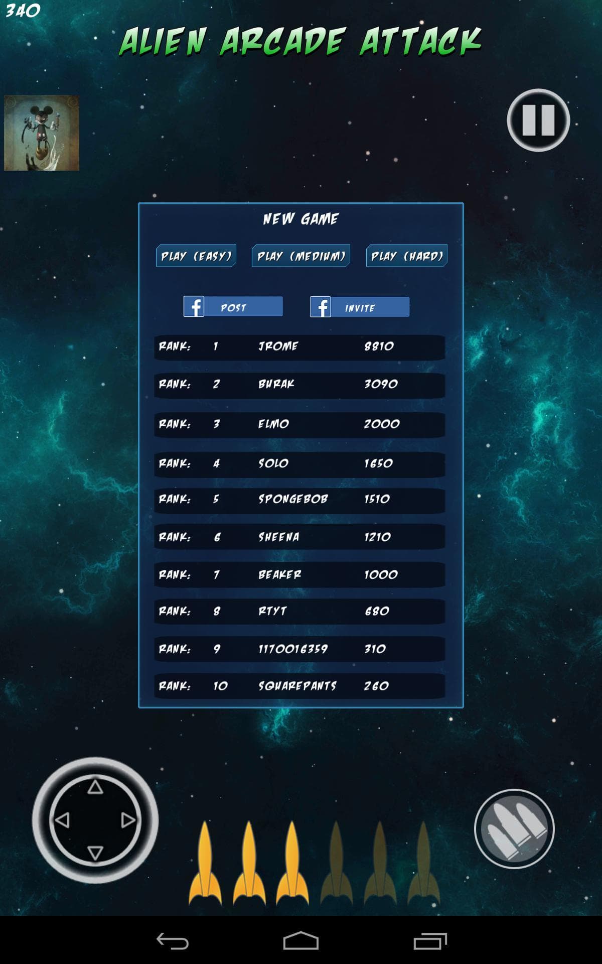 Alien Arcade Attack screenshot 2