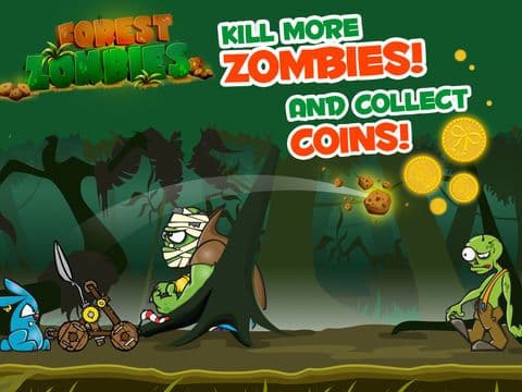 Forest Zombies Run Free - Flick Zombie Temple Attack Game Version 2 screenshot 5