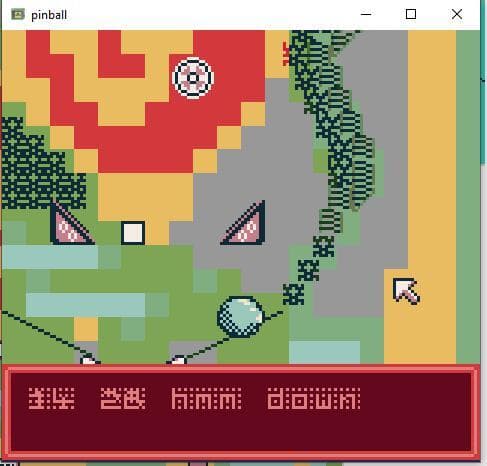 1844 PINBALL DEMO GAMEBOY COLOR screenshot 2