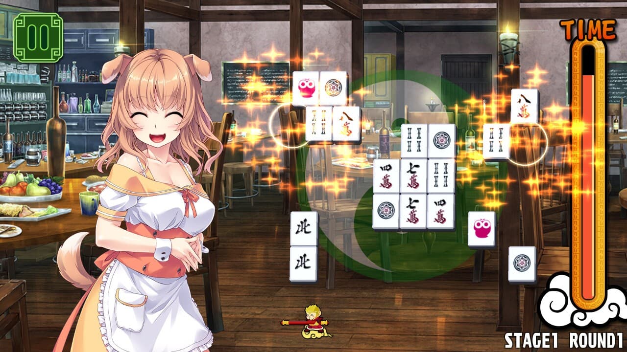 Pretty Girls Mahjong Solitaire [GREEN] screenshot 3