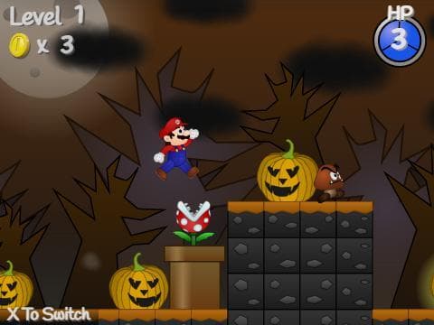 Super Mario on Scratch Halloween Reboot - HTML Port screenshot 4