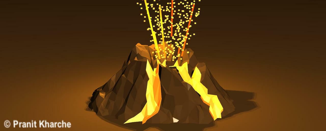 3D 🌋 Volcano Simulation vol Windows Version