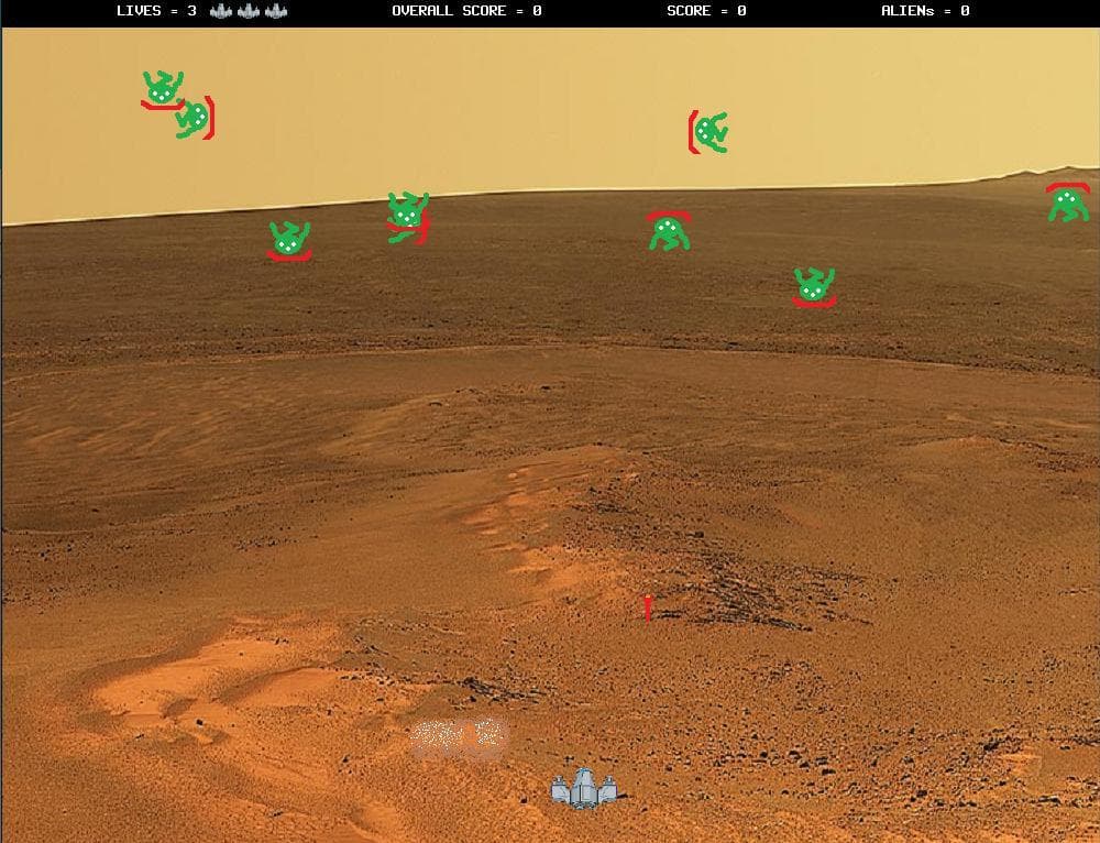 Mars invaders (bigleftfooty)