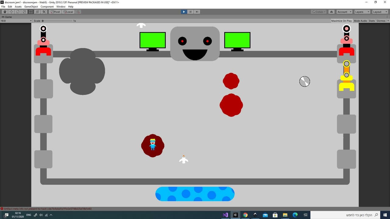 speed boy vs disc robot screenshot 2