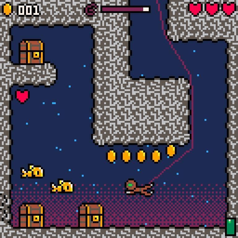 DIVER [PICO-8 Adventure Game] screenshot 2