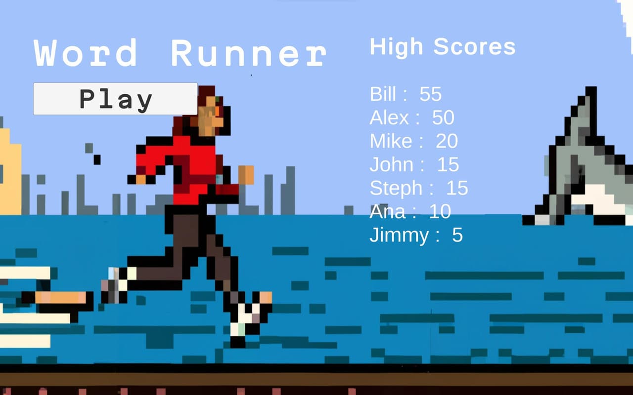 Word Runner (WaterKat) screenshot 2