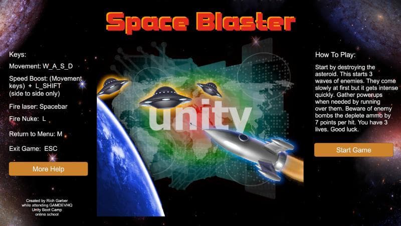 Space Blaster (rgarber) screenshot 2