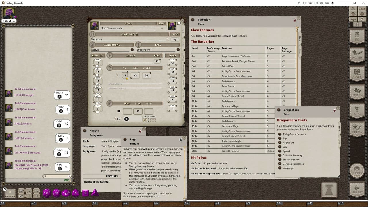 Fantasy Grounds Unity screenshot 2
