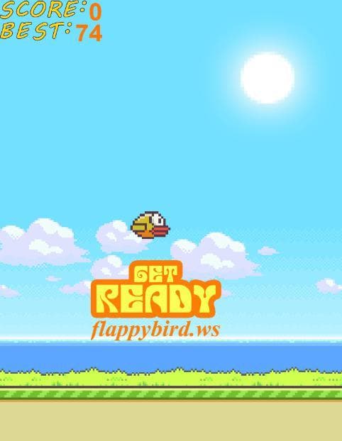 Flappy Bird (flappybird-ws) screenshot 2