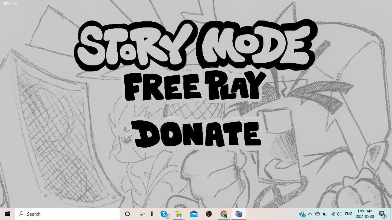 Friday Night Funkin black and white mod screenshot 2