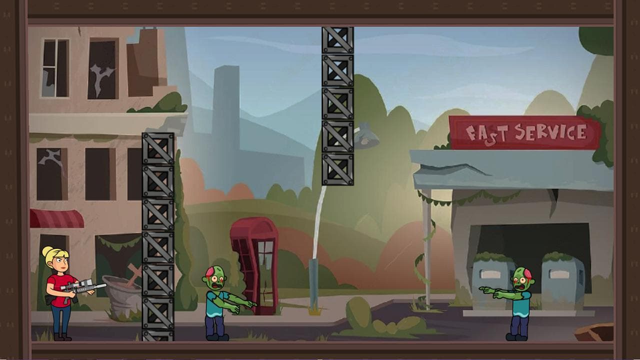 Zombie Ricochet Women Hunter screenshot 4