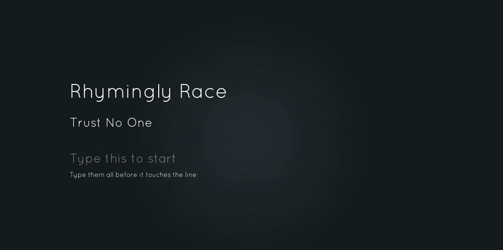 Rhymingly Race (Trust No One) screenshot 2
