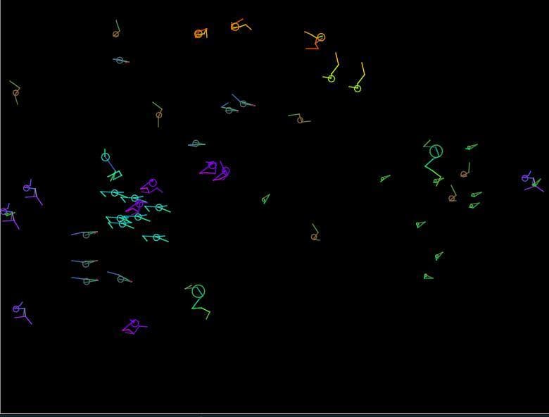 Polysporia: Swarming Evolution Simulator