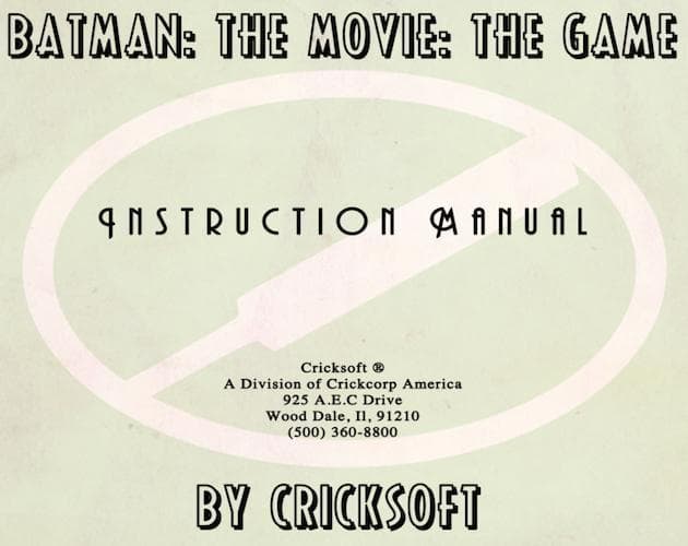 Batman: The Movie: The Game