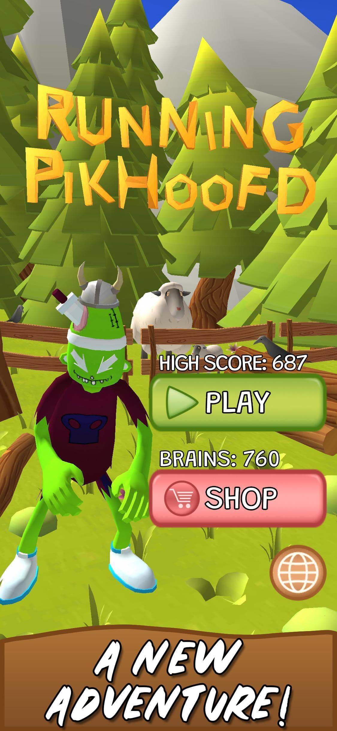 Running Pikhoofd: Unity Stylized Forest Run Game screenshot 2