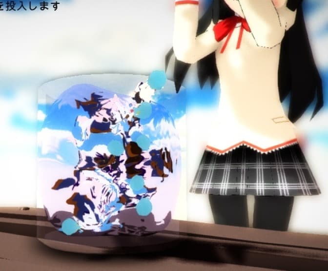Sayaka in the water