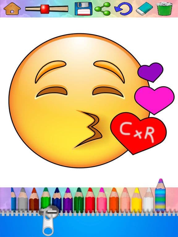 Emoticon Coloring book – color emoticons screenshot 5