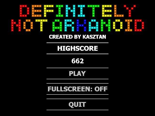 DEFINITELY NOT ARKANOID screenshot 2