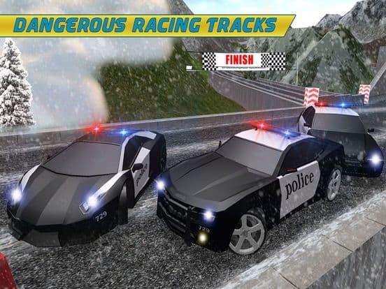 Police Chase Hill Car 3D: Cops Auto Racing Driver screenshot 4