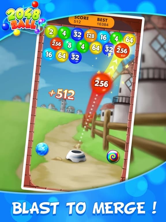 2048 Balls: Merge Magic Bubble screenshot 3