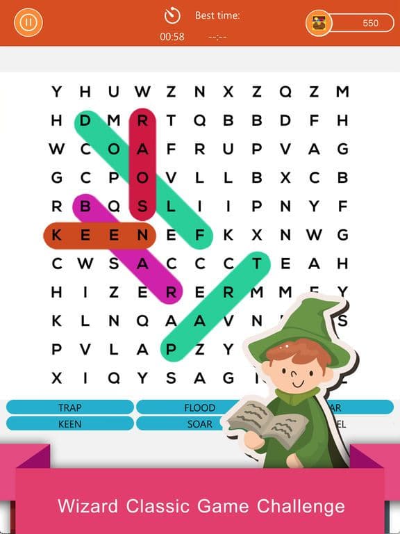 Wizard Challenge Word Search for Harry Potter screenshot 2