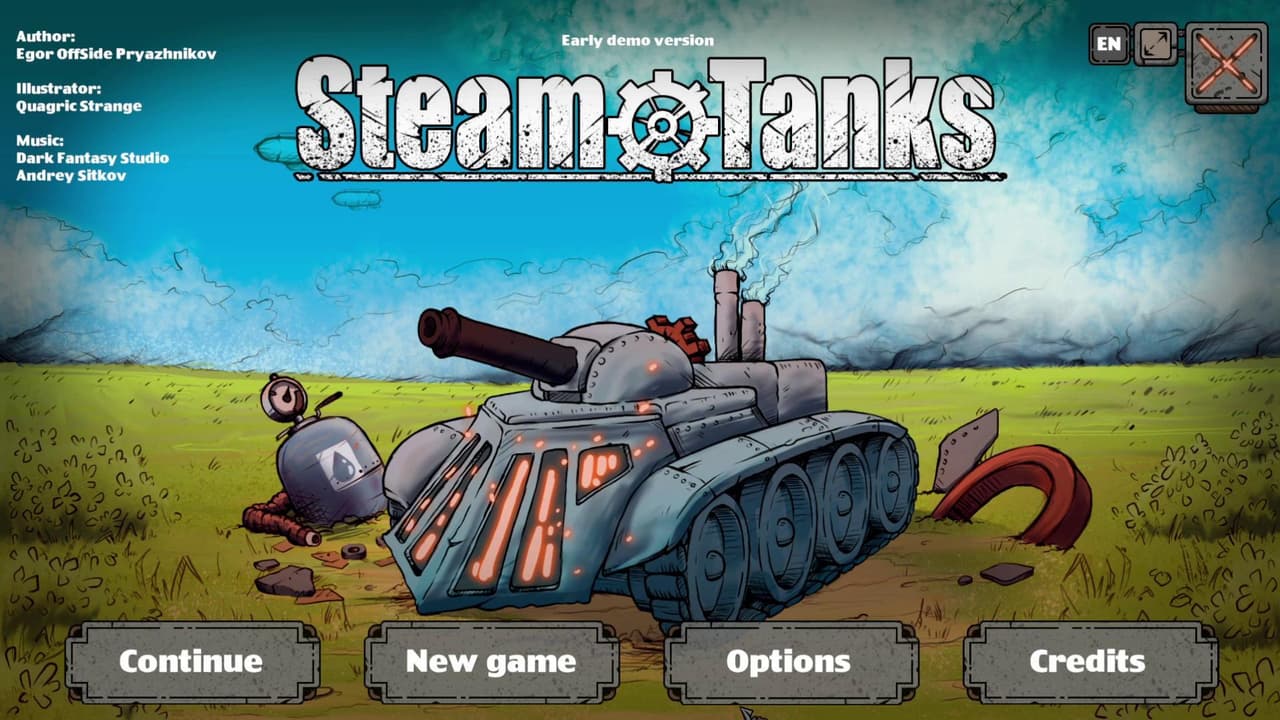 Early demo version SteamTanks screenshot 2