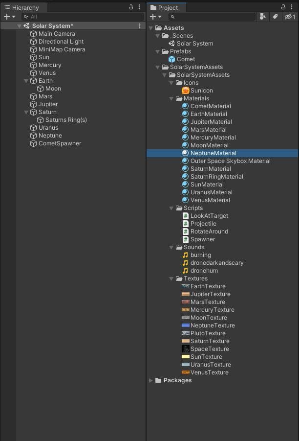 Solar System Model (calkinsw) screenshot 2