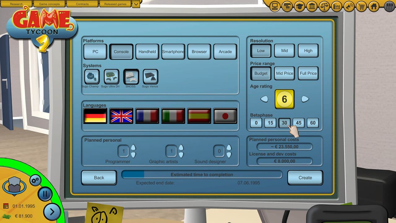 Game Tycoon 2 screenshot 6