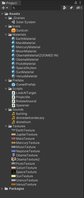 Solar System Project (neildavi) screenshot 3
