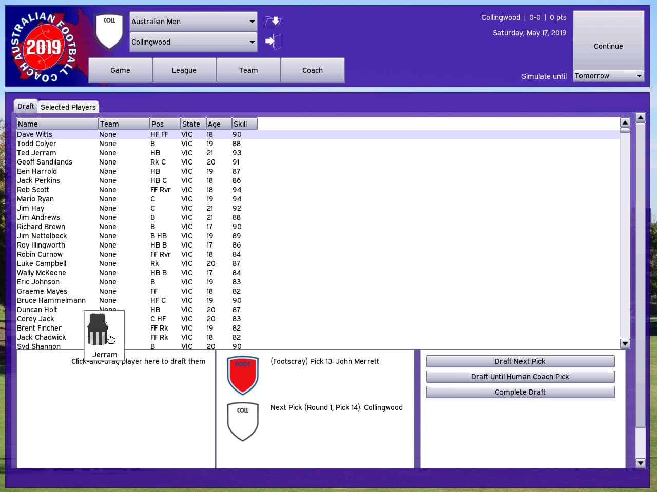 Australian Football Coach 2019 screenshot 4