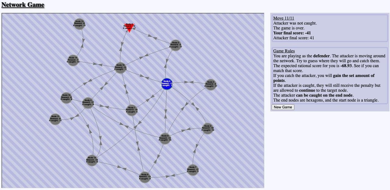 A Network Game Theory screenshot 2